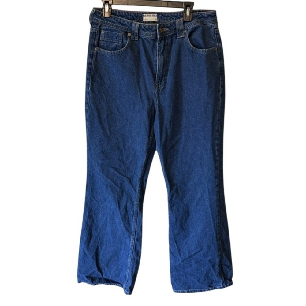 We The Free Free People Ava High Rise Bootcut Jeans Dark Wash Blue Denim Size 30 - Picture 2 of 8